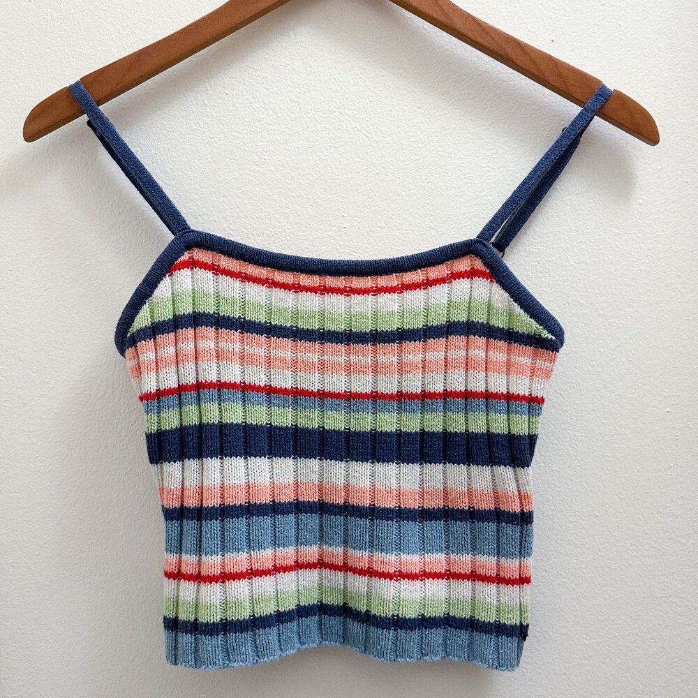 [SOLD] Roxy Women's Dream Sign Stripe Tank Top Cotton Sweater Small